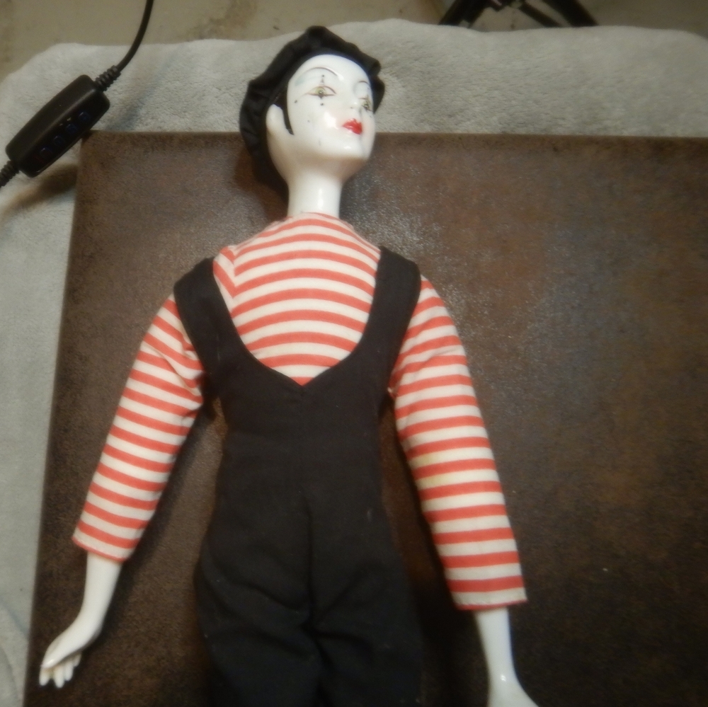 Vintage mine clown doll